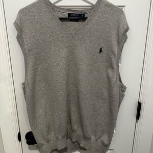 Ralph Lauren V-Neck Gray Men's Sweater Vest